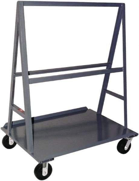 Jamco - 2,000 Lb Capacity Steel A-Frame Truck - Steel Deck, 24" OAW, 36" Platform Length, Phenolic Casters - Eagle Tool & Supply