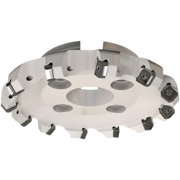 Iscar - 174.8mm Cut Diam, 50.8mm Arbor Hole, 7.15mm Max Depth of Cut, 45° Indexable Chamfer & Angle Face Mill - 10 Inserts, S845 SX.U 16.. Insert, Right Hand Cut, 10 Flutes, Through Coolant, Series Helido - Eagle Tool & Supply