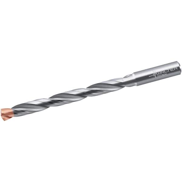 Walter-Titex - 11.9mm 140° Solid Carbide Jobber Drill - Double Coating Finish, Right Hand Cut, Spiral Flute, Straight Shank, 163mm OAL, X-treme D Point - Eagle Tool & Supply