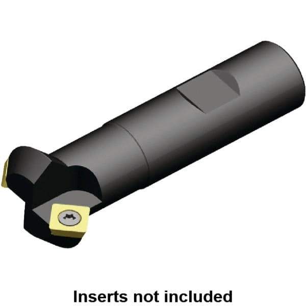Kennametal - 45° Lead Angle, 22mm Max Cut Diam, 10mm Min Cut Diam, 6.5mm Max Depth of Cut, Indexable Chamfer and Angle End Mill - 1 Insert, SD.. 0903.. Insert Style, 82.7mm Overall Length, Straight Shank, 90° Included Angle - Eagle Tool & Supply