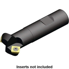 Kennametal - 45° Lead Angle, 28mm Max Cut Diam, 16mm Min Cut Diam, 6.5mm Max Depth of Cut, Indexable Chamfer and Angle End Mill - 1 Insert, SD.. 0903.. Insert Style, 76mm Overall Length, Straight Shank, 90° Included Angle - Eagle Tool & Supply
