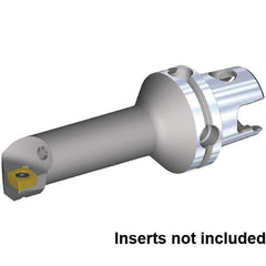 Kennametal - Right Hand Cut, 16mm Min Bore Diam, Size KM40TS Steel Modular Boring Cutting Unit Head - 42.21mm Max Bore Depth, Through Coolant, Compatible with CP.. 060204, CP.. 2151 - Eagle Tool & Supply