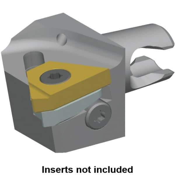 Kennametal - Insert Style LT 16ER, 20mm Head Length, Right Hand Cut, External Modular Threading Cutting Unit Head - System Size KM16, 10mm Center to Cutting Edge, Series LT Threading - Eagle Tool & Supply