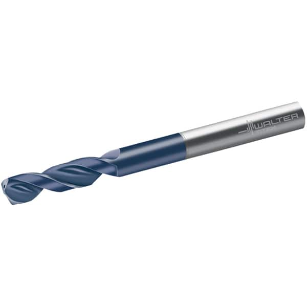 Walter-Titex - 3/16" 150° Spiral Flute Solid Carbide Screw Machine Drill Bit - Eagle Tool & Supply