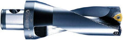 Komet - 192mm Max Drill Depth, 3xD, 64mm Diam, Indexable Insert Drill - 2 Inserts, ABS 80 Modular Connection Shank - Eagle Tool & Supply