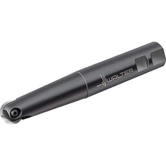 Walter - 8mm Cut Diam, 4mm Max Depth of Cut, 12mm Shank Diam, 140mm OAL, Indexable Ball Nose End Mill - 15,600 Max RPM - Eagle Tool & Supply