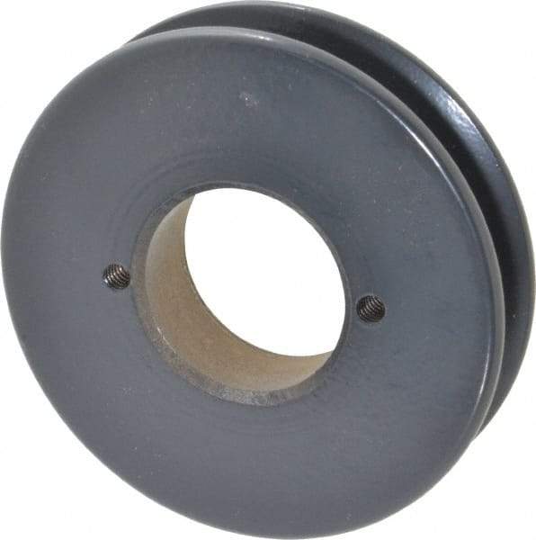 Browning - 1 Groove, 3/8 to 1-1/2 Bore Diam, 3.95" Outside Diam, QD Bushed V Belt Sheave - 3.2 A Diam Belt Pitch - Eagle Tool & Supply
