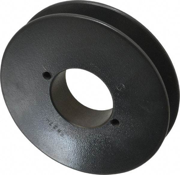 Browning - 1 Groove, 3/8 to 1-1/2 Bore Diam, 4.45" Outside Diam, QD Bushed V Belt Sheave - 3.7 A Diam Belt Pitch - Eagle Tool & Supply