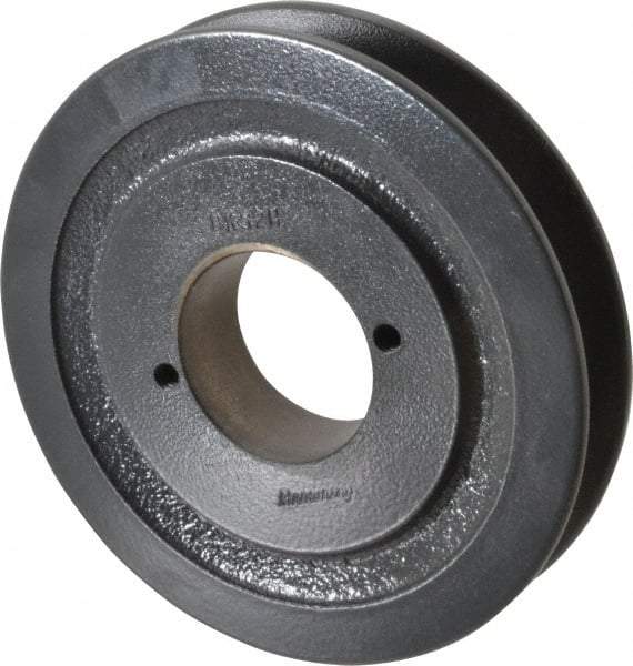 Browning - 1 Groove, 3/8 to 1-1/2 Bore Diam, 4.95" Outside Diam, QD Bushed V Belt Sheave - 4.2 A Diam Belt Pitch - Eagle Tool & Supply