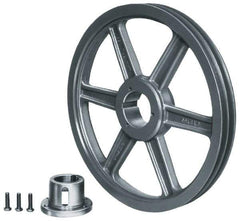 Browning - 2 Groove, 3/8 to 1-1/2 Bore Diam, 11-3/4" Outside Diam, QD Bushed V Belt Sheave - 11.0 A Diam Belt Pitch - Eagle Tool & Supply