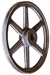Browning - 7/8" Bore, 1-5/32 Long, 4-1/4" Outside Diam, Finished Bore Single Groove V Belt Sheave - 7/8" Wide, 3.9 Belt Pitch B, 3-1/2" Pitch Diam of 4L Belt - Eagle Tool & Supply