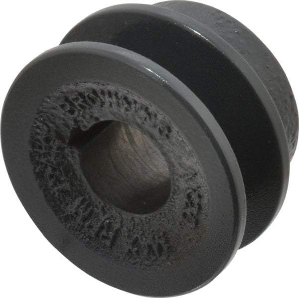 Browning - 3/4" Bore, 15/16 Long, 2" Outside Diam, Finished Bore Single Groove V Belt Sheave - 21/32" Wide, 1.46" Pitch Diam of 3L Belt, 1.8" Pitch Diam of 4L Belt - Eagle Tool & Supply