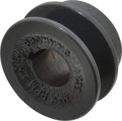 Browning - 3/4" Bore, 15/16 Long, 2" Outside Diam, Finished Bore Single Groove V Belt Sheave - 21/32" Wide, 1.46" Pitch Diam of 3L Belt, 1.8" Pitch Diam of 4L Belt - Eagle Tool & Supply