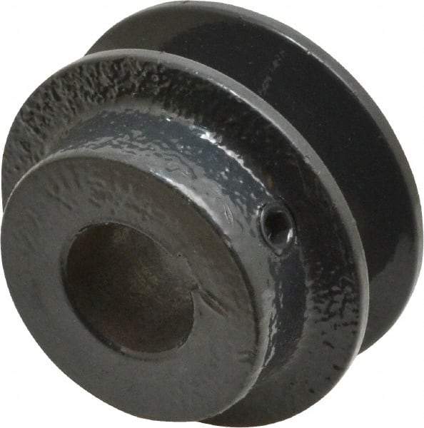 Browning - 3/4" Bore, 15/16 Long, 2.2" Outside Diam, Finished Bore Single Groove V Belt Sheave - 21/32" Wide, 1.66" Pitch Diam of 3L Belt, 2" Pitch Diam of 4L Belt - Eagle Tool & Supply