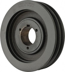 Browning - 2 Groove, 1/2 to 1-3/4 Bore Diam, 7.15" Outside Diam, QD Bushed V Belt Sheave - 6.4 A Diam Belt Pitch - Eagle Tool & Supply