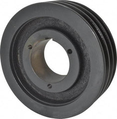 Browning - 3 Groove, 3/4 to 2-11/16 Bore Diam, 7-3/4" Outside Diam, QD Bushed V Belt Sheave - 7.0 A Diam Belt Pitch - Eagle Tool & Supply