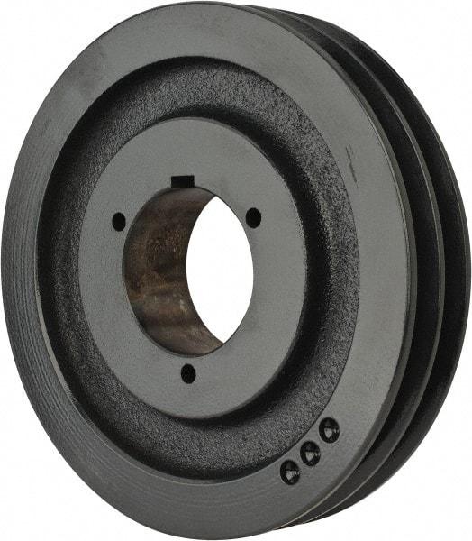 Browning - 2 Groove, 3/4 to 2-11/16 Bore Diam, 8.95" Outside Diam, QD Bushed V Belt Sheave - 8.2 A Diam Belt Pitch - Eagle Tool & Supply