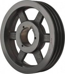 Browning - 3 Groove, 3/4 to 2-11/16 Bore Diam, 11.35" Outside Diam, QD Bushed V Belt Sheave - 10.6 A Diam Belt Pitch - Eagle Tool & Supply