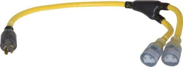 Southwire - 4 Conductors, 125/250 VAC, 20 Amp, 12 AWG, Generator Cord - For Use with NEMA Receptacles on Generators - Eagle Tool & Supply