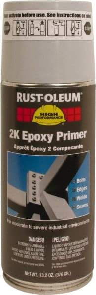 Rust-Oleum - 13.2 oz Primer Gray Spray Paint - 8 to 12 Sq Ft Coverage, Quick Drying - Eagle Tool & Supply