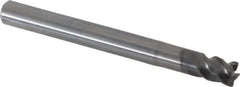 OSG - 1/4", 4 Flute, Solid Carbide, 0.02" Corner Radius End Mill - 2-1/2" OAL, 45° Helix, Right Hand Flute, 1/4" LOC, Right Hand Cut, 3/4" Extended Reach - Eagle Tool & Supply
