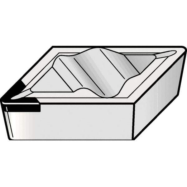 Kennametal - NPGR52, KD1425 Grade Diamond Tipped Profiling Insert - Uncoated, 55° Incl Angle, Parallelogram, 0.4566" Side Length, 1/8" Thick, 1/32" Corner Radius - Eagle Tool & Supply