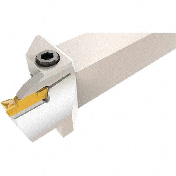 Iscar - HFH, Internal or External, Right Hand, 32mm Max Depth of Cut, 5 to 5mm Groove Width, Indexable Grooving Tool Holder - DGN.., GRIP 5.., HFPR 50.. Insert Compatibility, 25mm Shank Height, 25mm Shank Width, 150mm OAL - Eagle Tool & Supply