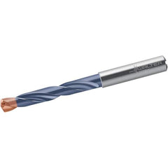 Walter-Titex - 6.3mm 140° Solid Carbide Jobber Drill - Double Coating Finish, Right Hand Cut, Spiral Flute, Straight Shank, 91mm OAL, X-treme Plus Point - Eagle Tool & Supply