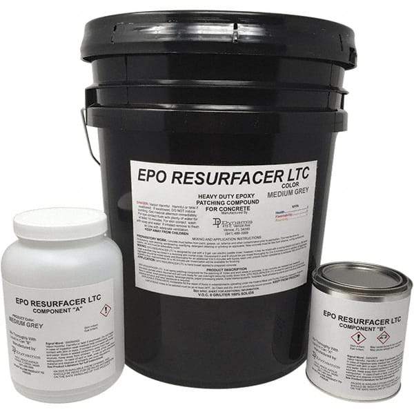 Made in USA - 50 Lb Concrete Repair/Resurfacing - Medium Gray, 25 Sq Ft Coverage, Epoxy Resin - Eagle Tool & Supply