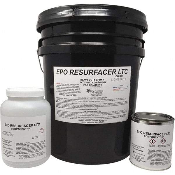 Made in USA - 50 Lb Concrete Repair/Resurfacing - Light Gray, 25 Sq Ft Coverage, Epoxy Resin - Eagle Tool & Supply