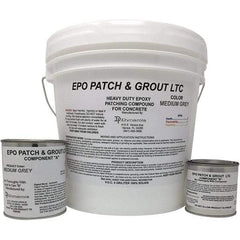 Made in USA - 2 Gal Concrete Repair/Resurfacing - Medium Gray, 25 Sq Ft Coverage, Epoxy Resin - Eagle Tool & Supply