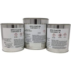 Made in USA - 1 Gal Gloss High-Solid Gray Concrete Floor Coating - 150 Sq Ft/Gal Coverage, 87 g/L VOC Content - Eagle Tool & Supply