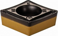 Iscar - CCMT3-2 SM Grade IC8250 Carbide Turning Insert - TiCN/Al2O3/TiN Finish, 80° Diamond, 3/8" Inscr Circle, 5/32" Thick, 1/32" Corner Radius - Eagle Tool & Supply