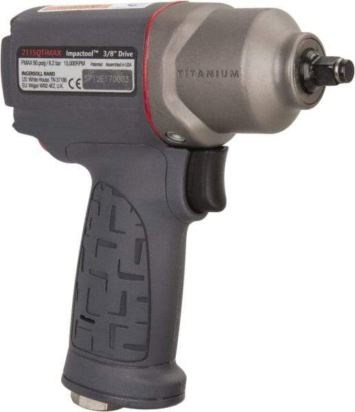 Ingersoll-Rand - 3/8" Drive, 15,000 RPM, 300 Ft/Lb Torque Impact Wrench - Pistol Grip Handle, 1,500 IPM, 17 CFM, 1/4" NPT Inlet - Eagle Tool & Supply