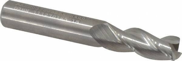 Kennametal - 3/8", 3 Flute, Single End, Solid Carbide, 0.03" Corner Radius End Mill - 2-1/2" OAL, 37° Helix, Right Hand Flute, 7/8" LOC, Right Hand Cut - Eagle Tool & Supply