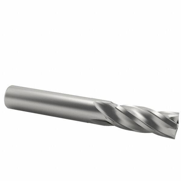 Kennametal - 1/2", 3 Flute, Single End, Solid Carbide, 0.03" Corner Radius End Mill - 3" OAL, 37° Helix, Right Hand Flute, 1-1/4" LOC, Right Hand Cut - Eagle Tool & Supply
