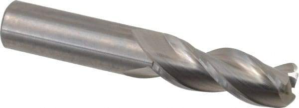 Kennametal - 1/2", 3 Flute, Single End, Solid Carbide, 0.12" Corner Radius End Mill - 3" OAL, 37° Helix, Right Hand Flute, 1-1/4" LOC, Right Hand Cut - Eagle Tool & Supply