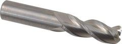 Kennametal - 1/2", 3 Flute, Single End, Solid Carbide, 0.12" Corner Radius End Mill - 3" OAL, 37° Helix, Right Hand Flute, 1-1/4" LOC, Right Hand Cut - Eagle Tool & Supply
