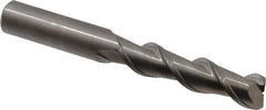 Kennametal - 1/2", 2 Flute, Single End, Solid Carbide, 0.06" Corner Radius End Mill - 4" OAL, 45° Helix, Right Hand Flute, 2" LOC, Right Hand Cut - Eagle Tool & Supply