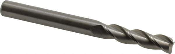 Kennametal - 5/16", 3 Flute, Single End, Solid Carbide, 0.03" Corner Radius End Mill - 3-1/4" OAL, 37° Helix, Right Hand Flute, 1-1/4" LOC, Right Hand Cut - Eagle Tool & Supply