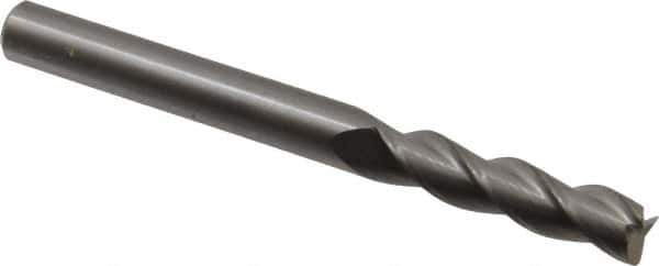 Kennametal - 3/8", 3 Flute, Single End, Solid Carbide, 0.03" Corner Radius End Mill - 4" OAL, 37° Helix, Right Hand Flute, 1-1/2" LOC, Right Hand Cut - Eagle Tool & Supply