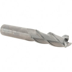 Kennametal - 3/4", 3 Flute, Single End, Solid Carbide, 0.06" Corner Radius End Mill - 5" OAL, 37° Helix, Right Hand Flute, 2-1/4" LOC, Right Hand Cut - Eagle Tool & Supply