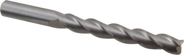 Kennametal - 3/8", 3 Flute, Single End, Solid Carbide, 0.06" Corner Radius End Mill - 4" OAL, 37° Helix, Right Hand Flute, 2-1/2" LOC, Right Hand Cut - Eagle Tool & Supply