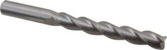 Kennametal - 3/8", 3 Flute, Single End, Solid Carbide, 0.06" Corner Radius End Mill - 4" OAL, 37° Helix, Right Hand Flute, 2-1/2" LOC, Right Hand Cut - Eagle Tool & Supply