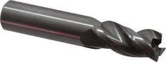 Kennametal - 3/4", 3 Flute, Single End, Solid Carbide, 0.03" Corner Radius End Mill - 4" OAL, 38° Helix, Right Hand Flute, 1-1/2" LOC, Right Hand Cut - Eagle Tool & Supply