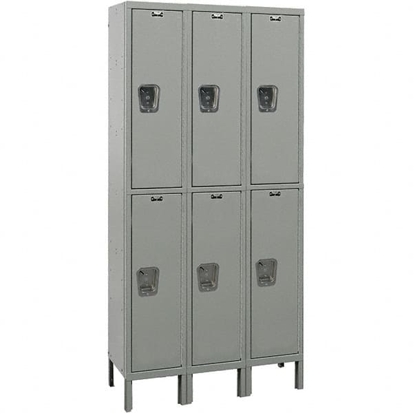 Hallowell - 6 Door, 2 Tier, Premium Wardrobe Lockers - Eagle Tool & Supply