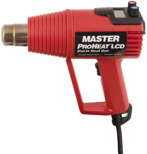 Master Appliance - 130 to 1,000°F Heat Setting, 4 to 16 CFM Air Flow, Heat Gun - 120 Volts, 11 Amps, 1,300 Watts, 6' Cord Length - Eagle Tool & Supply