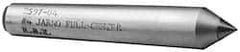 Made in USA - Carbide-Tipped Alloy Steel Standard Point Solid Dead Center - Jarno 7 Taper, 5-1/4" OAL - Eagle Tool & Supply