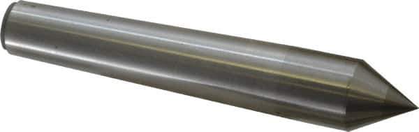 Made in USA - Carbide-Tipped Alloy Steel Standard Point Solid Dead Center - Jarno 8 Taper, 6" OAL - Eagle Tool & Supply