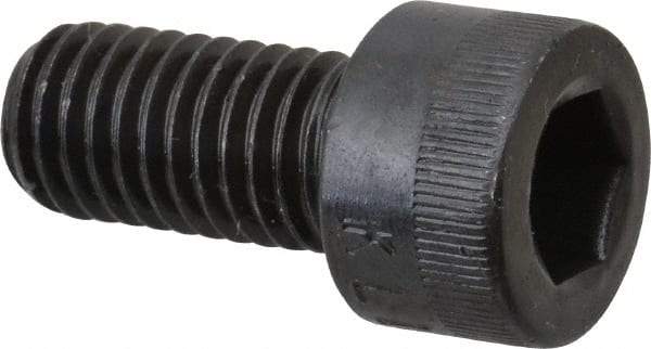 Made in USA - M10x1.50 Metric Coarse Hex Socket Drive, Socket Cap Screw - Grade 12.9 Alloy Steel, Black Oxide Finish, Fully Threaded, 20mm Length Under Head - Eagle Tool & Supply